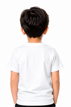 Kids Azaadi White Cotton Jersey Graphic T-Shirt