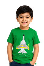 Kids Pakistan Jet Print T-Shirt – Green