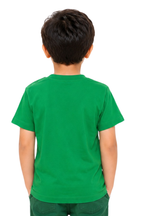 Pakistan Flag Sequin Kids T-Shirt - Green Cotton Jersey