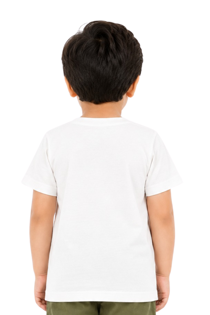 Pakistan Flag Sequin Kids T-Shirt - White Cotton Jersey