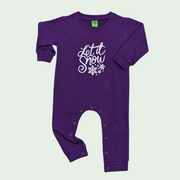 LITTLE BABY'S LONG SLEEVES JUMPSUIT - LET IT SNOW