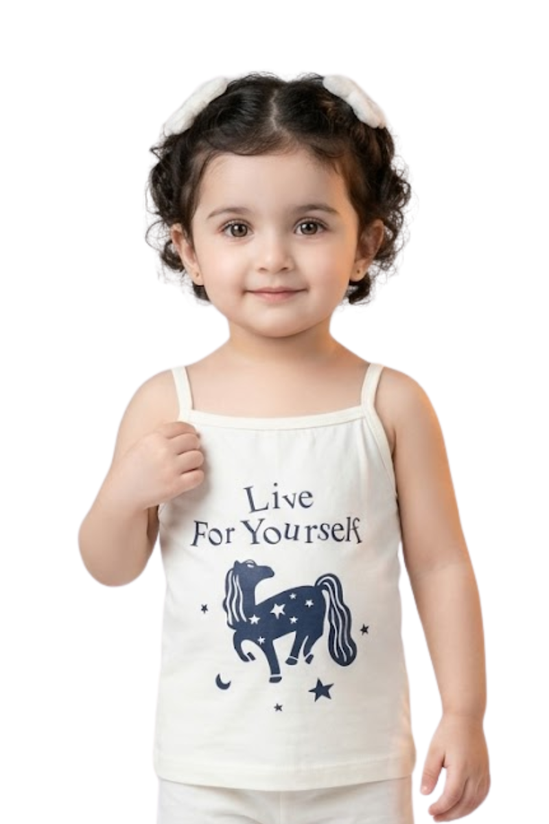Girls Cute Unicorn Graphic Cotton Cami Top