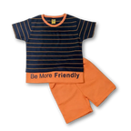 Orange and Neavy Stripped Suit