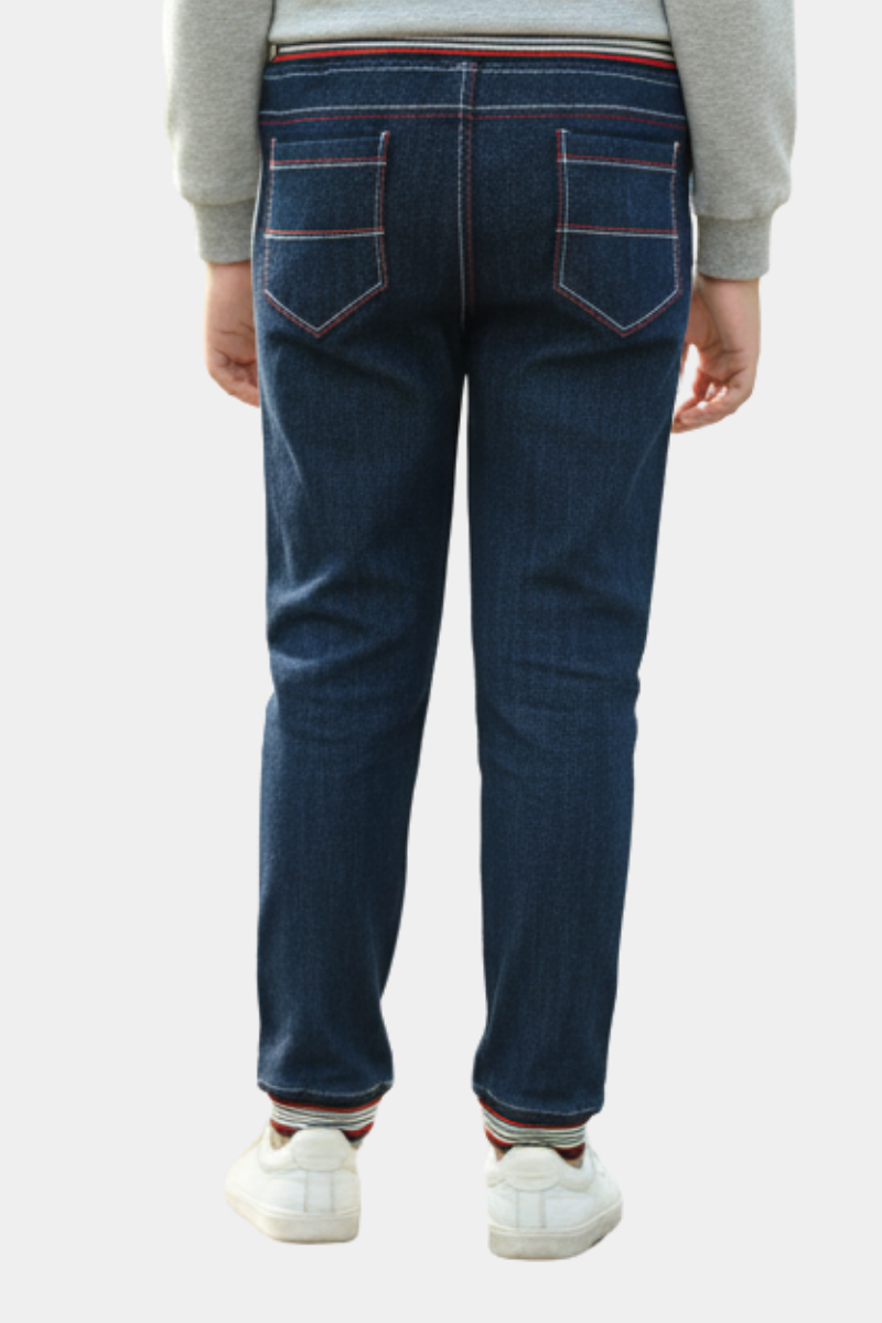 Varsity Denim Joggers for Kids
