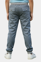 Kid's Urban Side-Stripe Joggers (Grey)