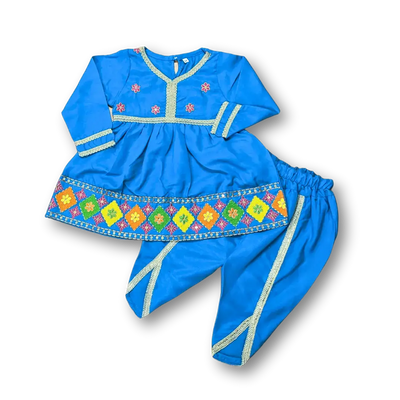 Pakistani Traditional Frock Suit for Baby Girls