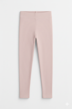 Soft Ribbed Baby Pink Leggings