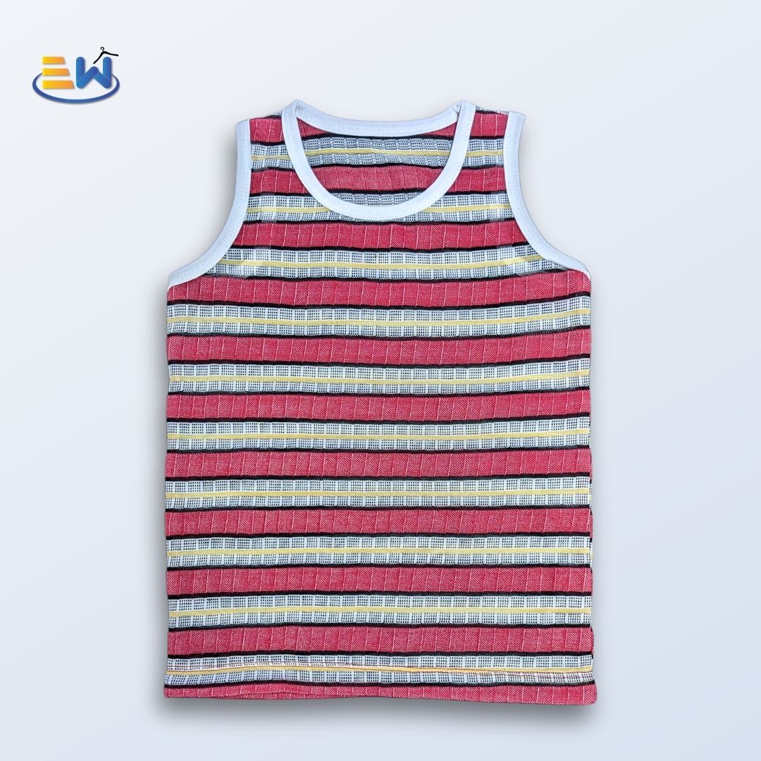 Trendy Boys' Striped Sando – Cool & Comfy Summer Wear