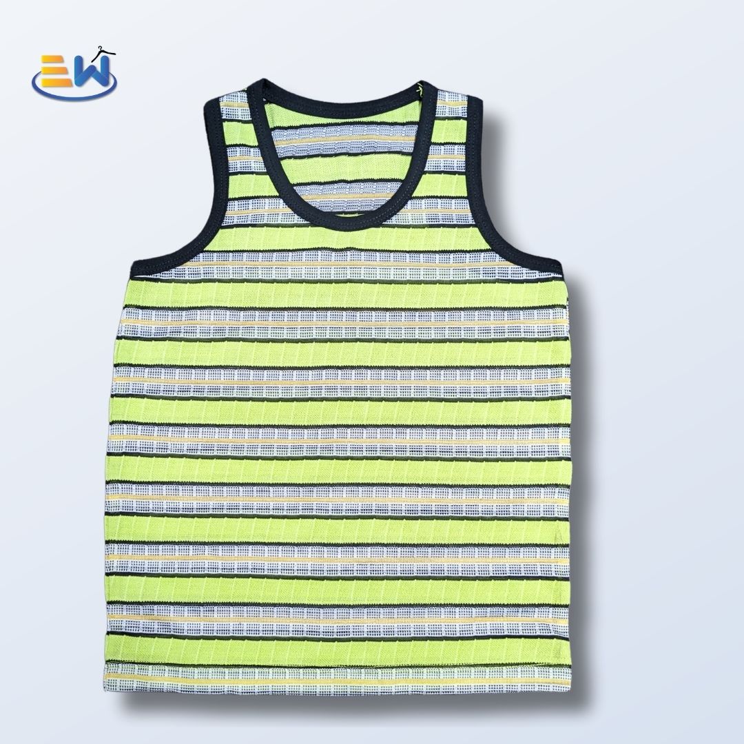 Trendy Boys' Striped Sando – Cool & Comfy Summer Wear
