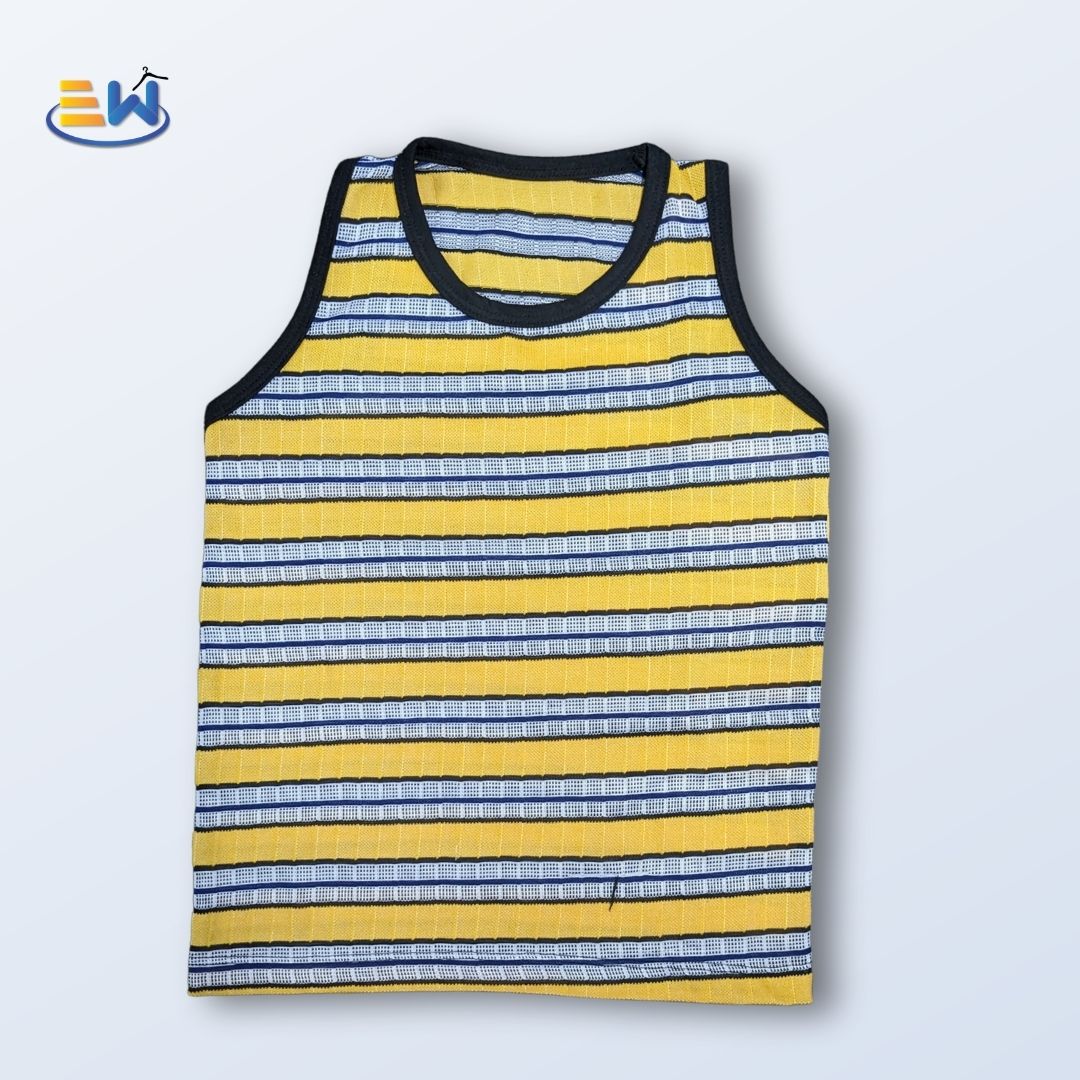 Trendy Boys' Striped Sando – Cool & Comfy Summer Wear