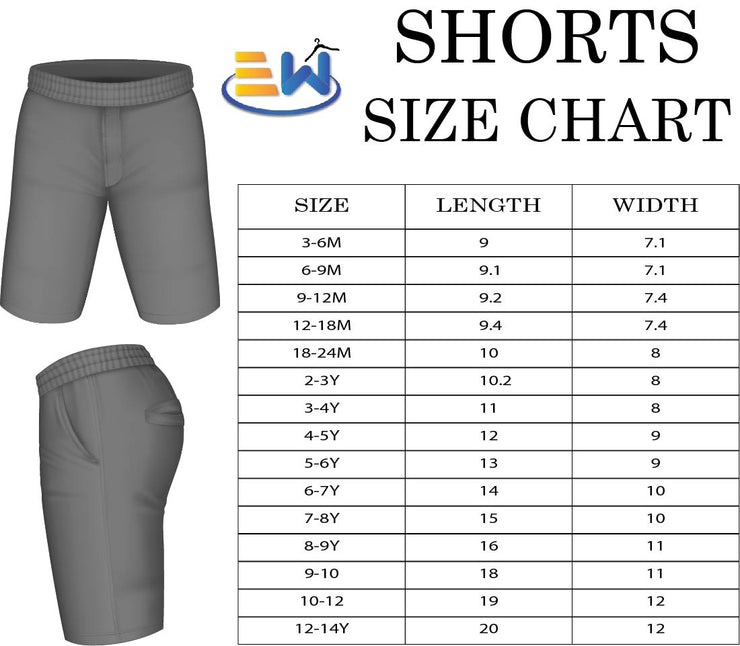 Sky Tee Thread Design with Cargo Short Boys & Girls