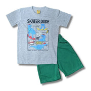 Skater Dude Tee with Green Short