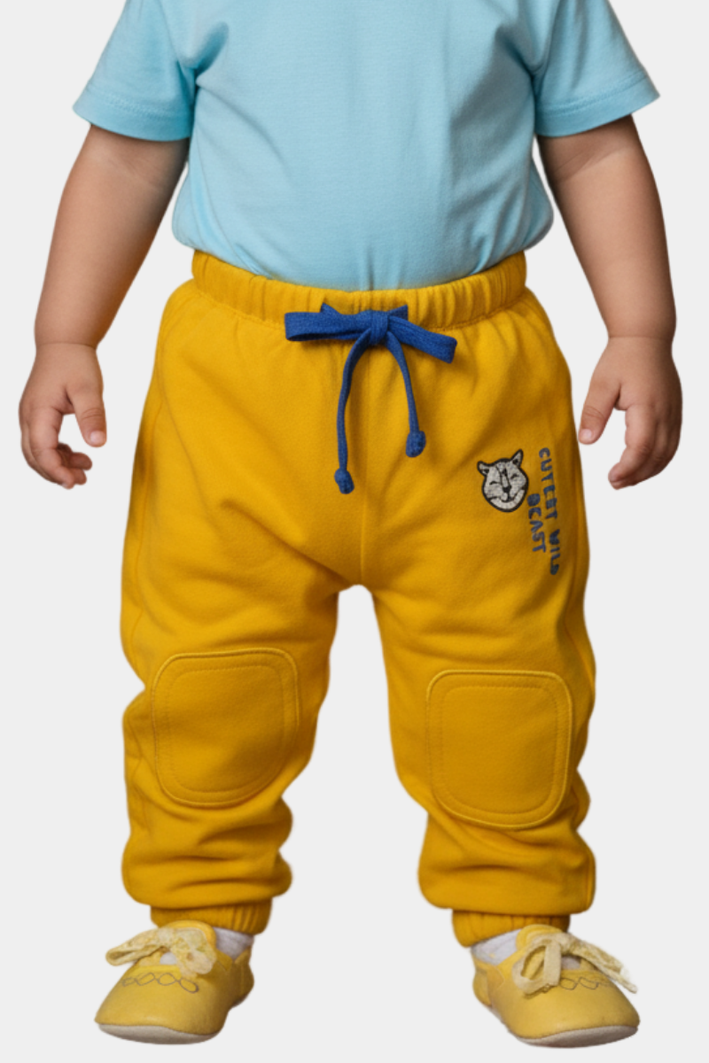 Baby & Toddler Yellow "Cutest Wild Beast" Joggers