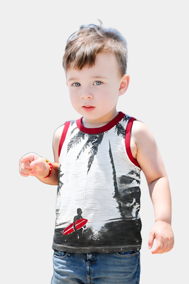Surfer Dude Tank – Chill Waves & Toddler Vibes