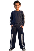Cozy Navy Kids' Athletic Sweatshirt & Joggers Set