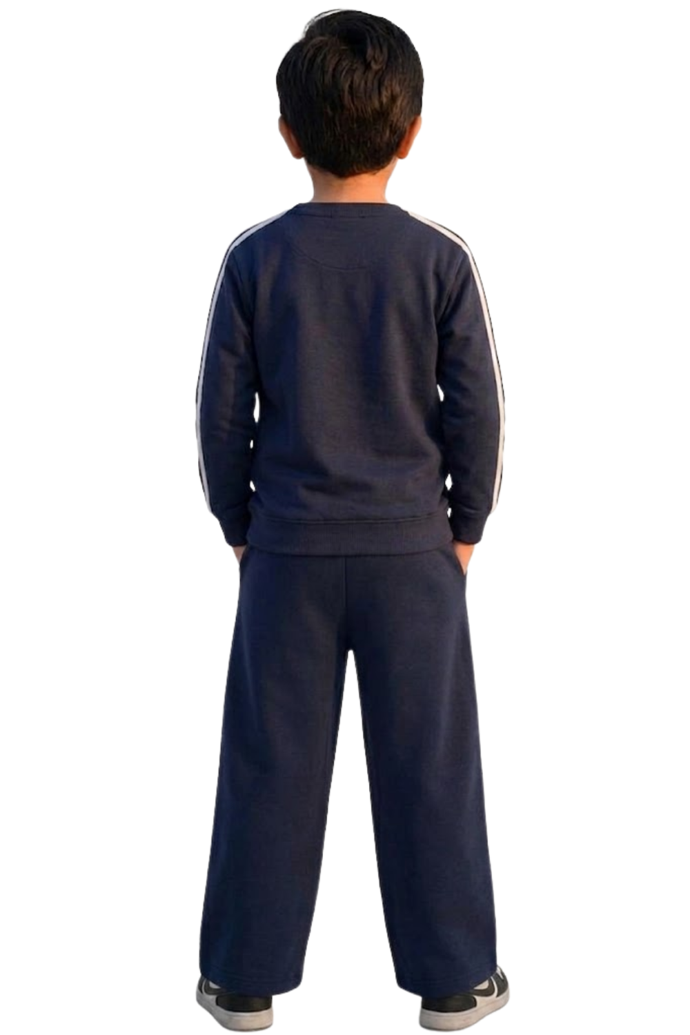 Cozy Navy Kids' Athletic Sweatshirt & Joggers Set