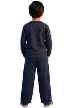 Cozy Navy Kids' Athletic Sweatshirt & Joggers Set