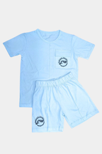 Unisex SLUB JERSEY 2PC SUIT PRINTED EW LOGO