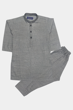 Boys' Classic Grey Kurta Pajama Set – Traditional & Stylish