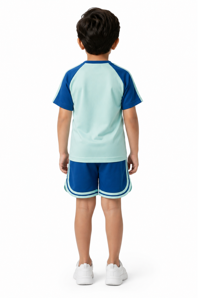 Toddler Boy's & Girls's Raglan Tee and Short 2pc Set for kids