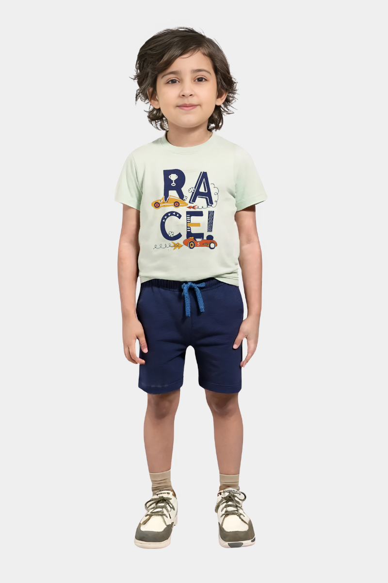 Turbo Racer Kids Graphic Tee and Shorts Set