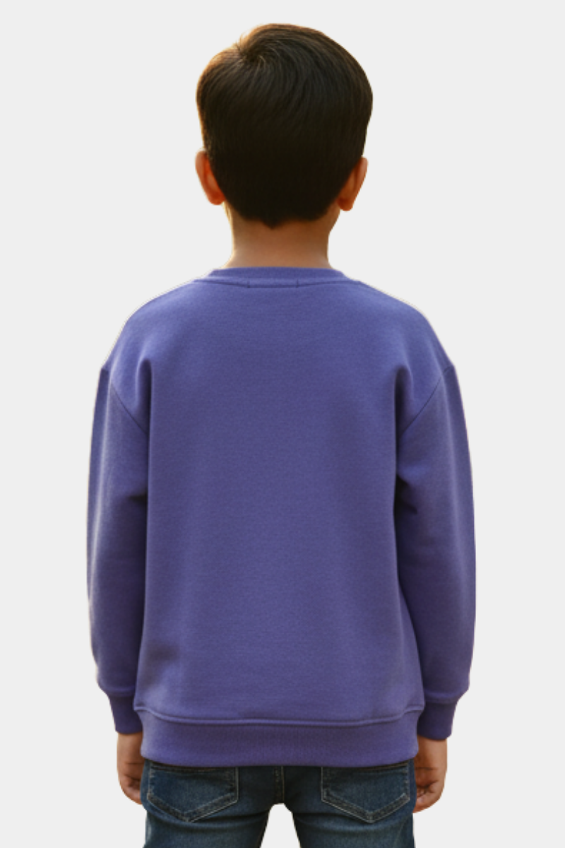 The Dark Knight Kids' Sweatshirt: Epic Purple Batman