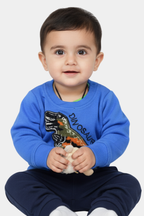 Baby & Toddler Blue Dinosaur Appliqué Sweatshirt