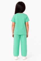 Girls Mint Green Co-Ord Set – Soft Cotton Summer Outfit