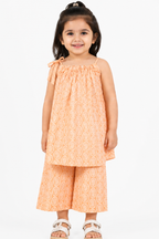 Girls Printed Jersey Fabric Co-Ord Set – Soft & Comfortable Summer Outfit