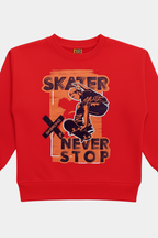 BOYS FLEECE PRINTED SWEATSHIRT