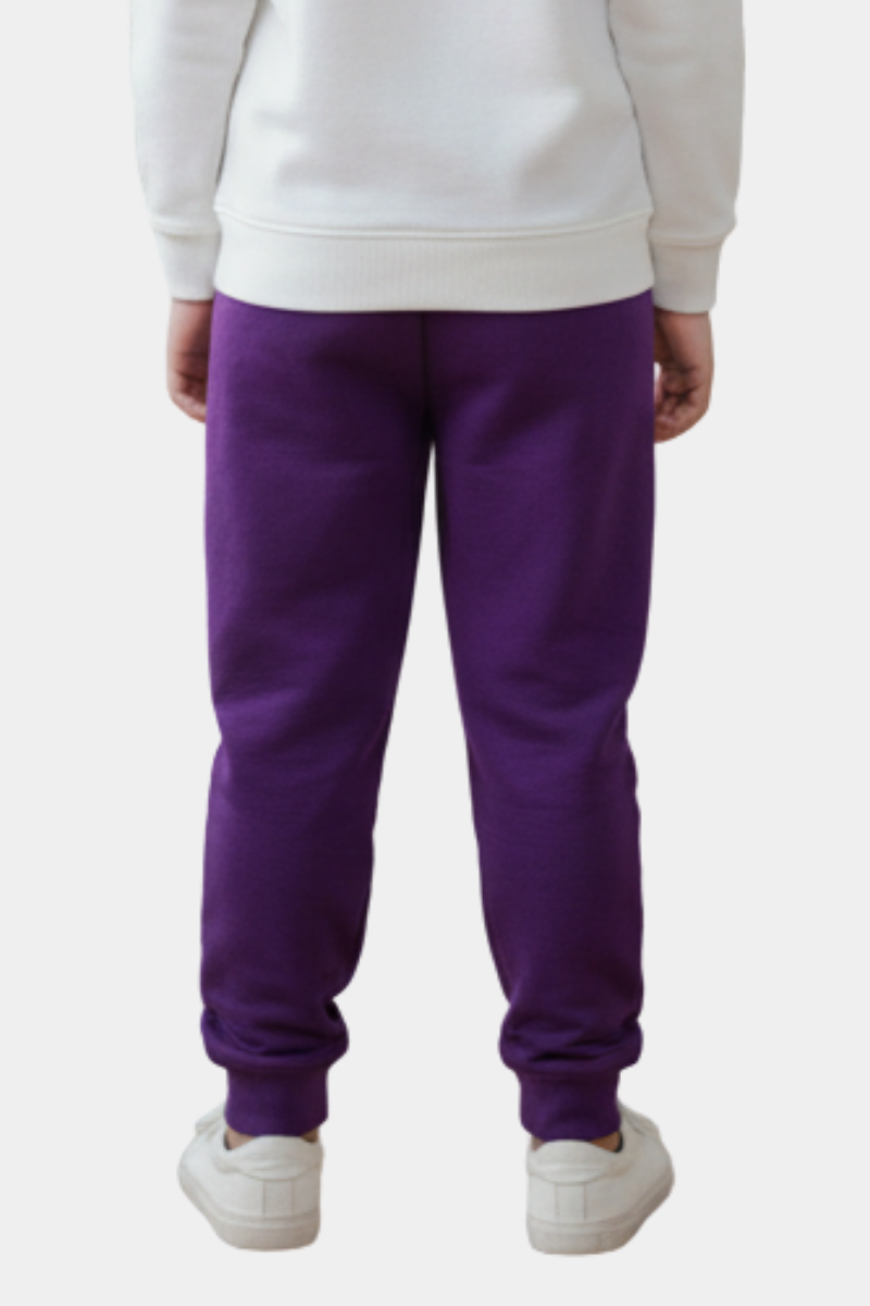 Kids' Purple "Be Kind" Floral Graphic Joggers