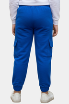 Kids' Royal Blue Iron Man Cargo Joggers