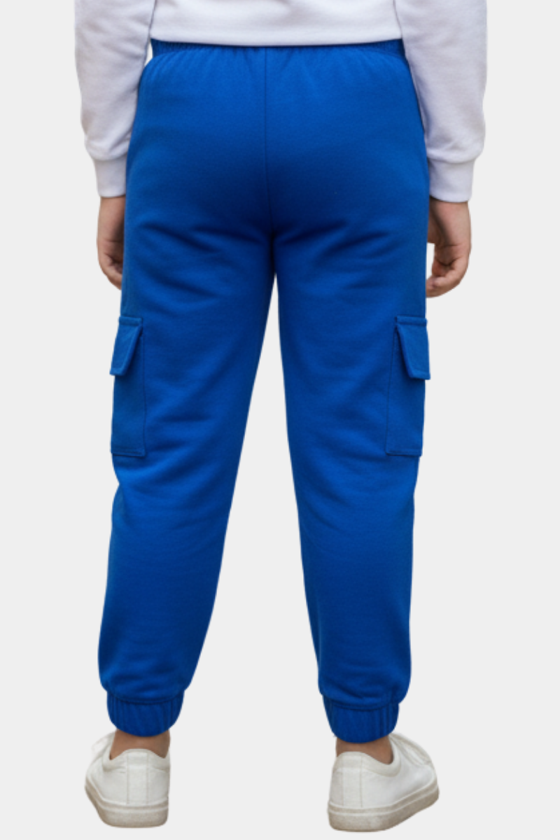 Kids' Royal Blue Iron Man Cargo Joggers