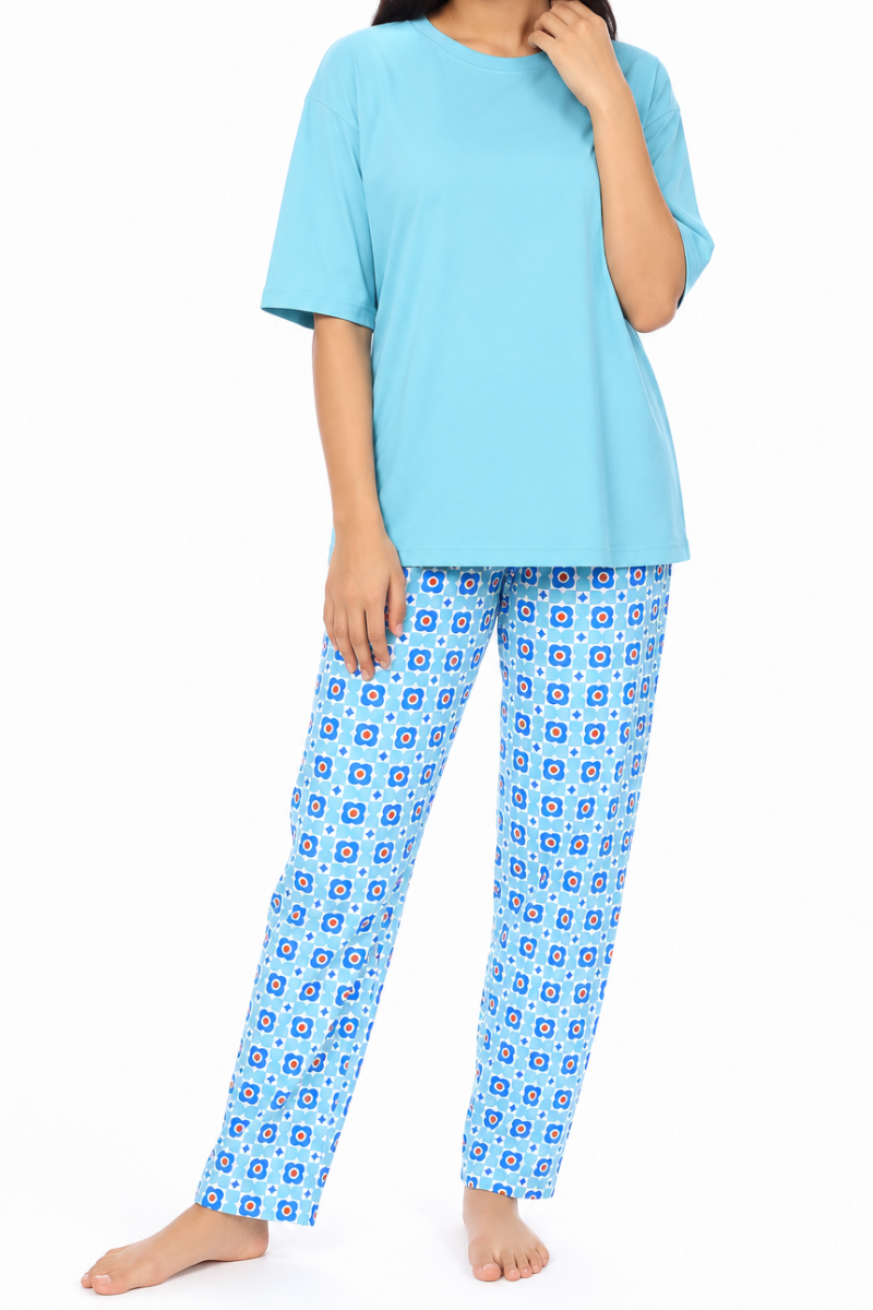 Stylish & Comfortable Women’s Printed Pajama Set for Everyday Wear