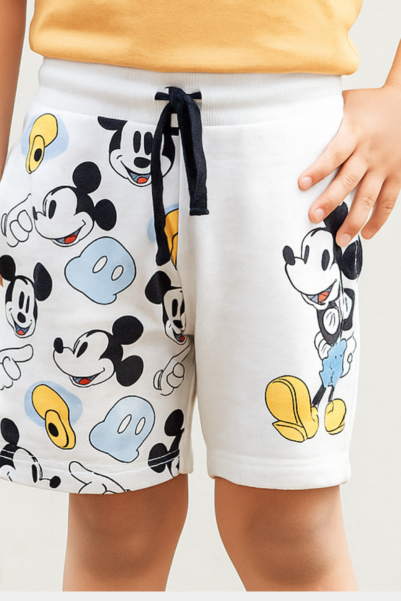 Mickey Mouse & Friends Kids’ Cotton Shorts – Playful Disney Print