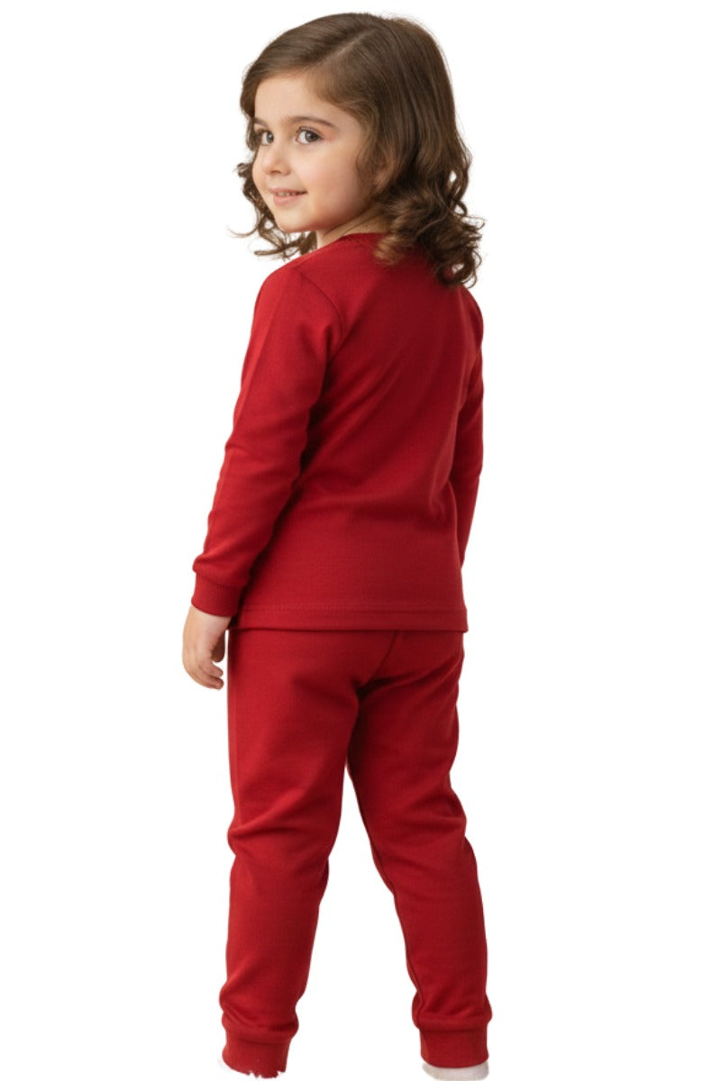 Boys & Girls Full Sleeves Lycra Jersey Printed Pajama Set