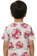 Playful Pink Frog Print T-Shirt for Toddlers – Soft Cotton Comfort