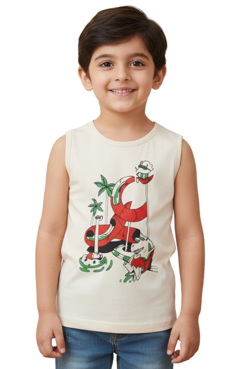 Dino Fun Tank – Roarsome Style for Cool Kids
