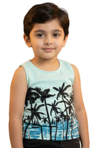 Tropical Palm Tree Print Tank Top for Kids
