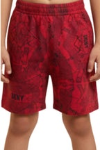 Red DKNY Graphic Print Kids’ Shorts – Stylish & Comfortable