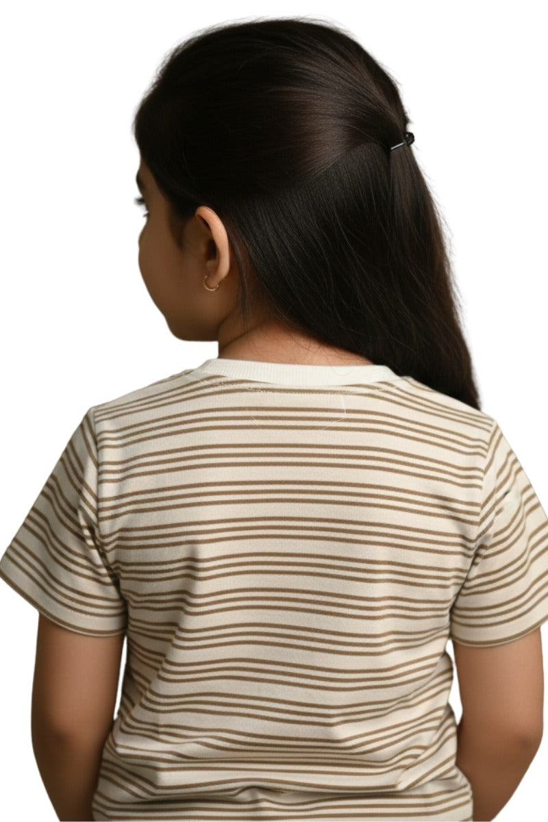 Cute Rabbit Striped Toddler T-Shirt – Adorable & Comfy
