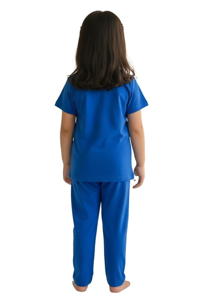 BOYS & GIRLS COTTON JERSEY 2 PIECE SUITE PRINTED - UNISEX