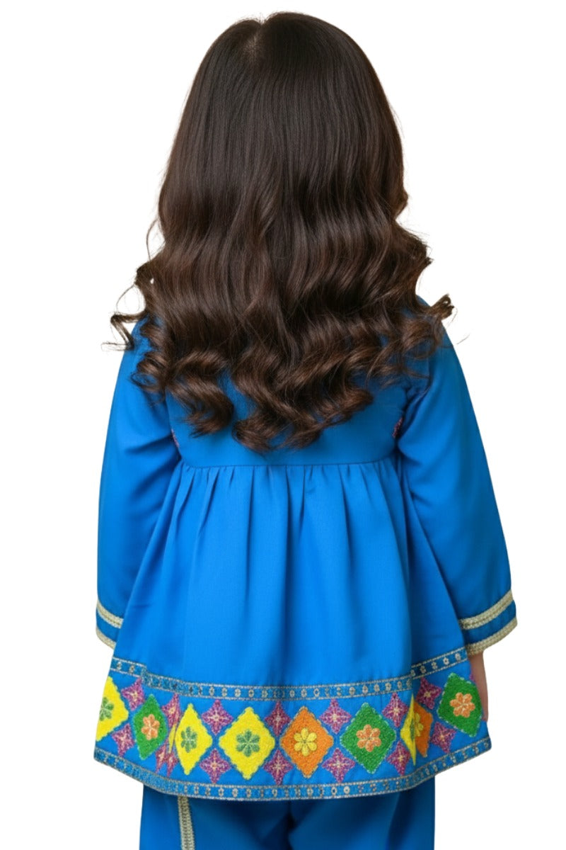 Pakistani Traditional Frock Suit for Baby Girls