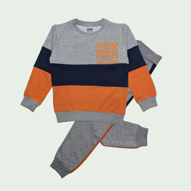 Unisex Color Block Full Sleeves Tracksuit