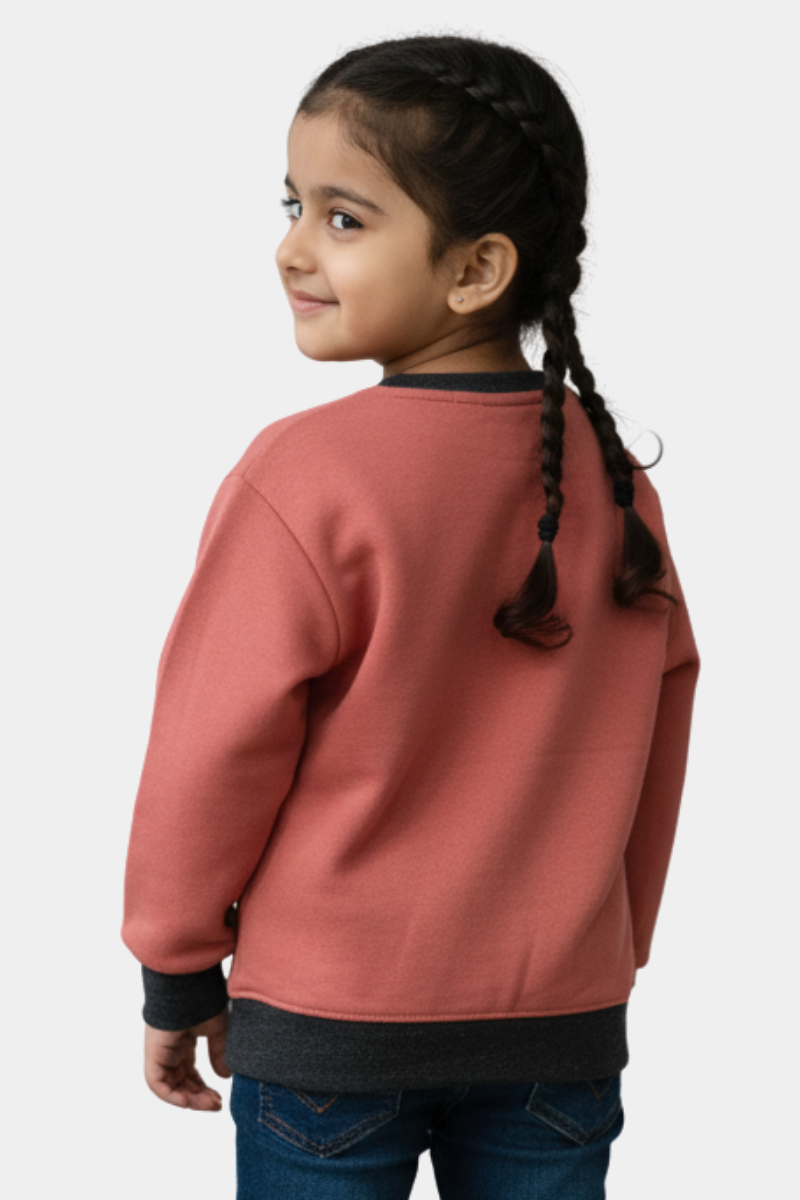 "I ❤️ To Be" Sequin Heart Kids' Sweatshirt