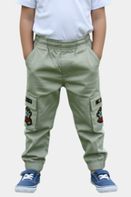 Cool Kid Cargo Joggers - Patched & Comfy