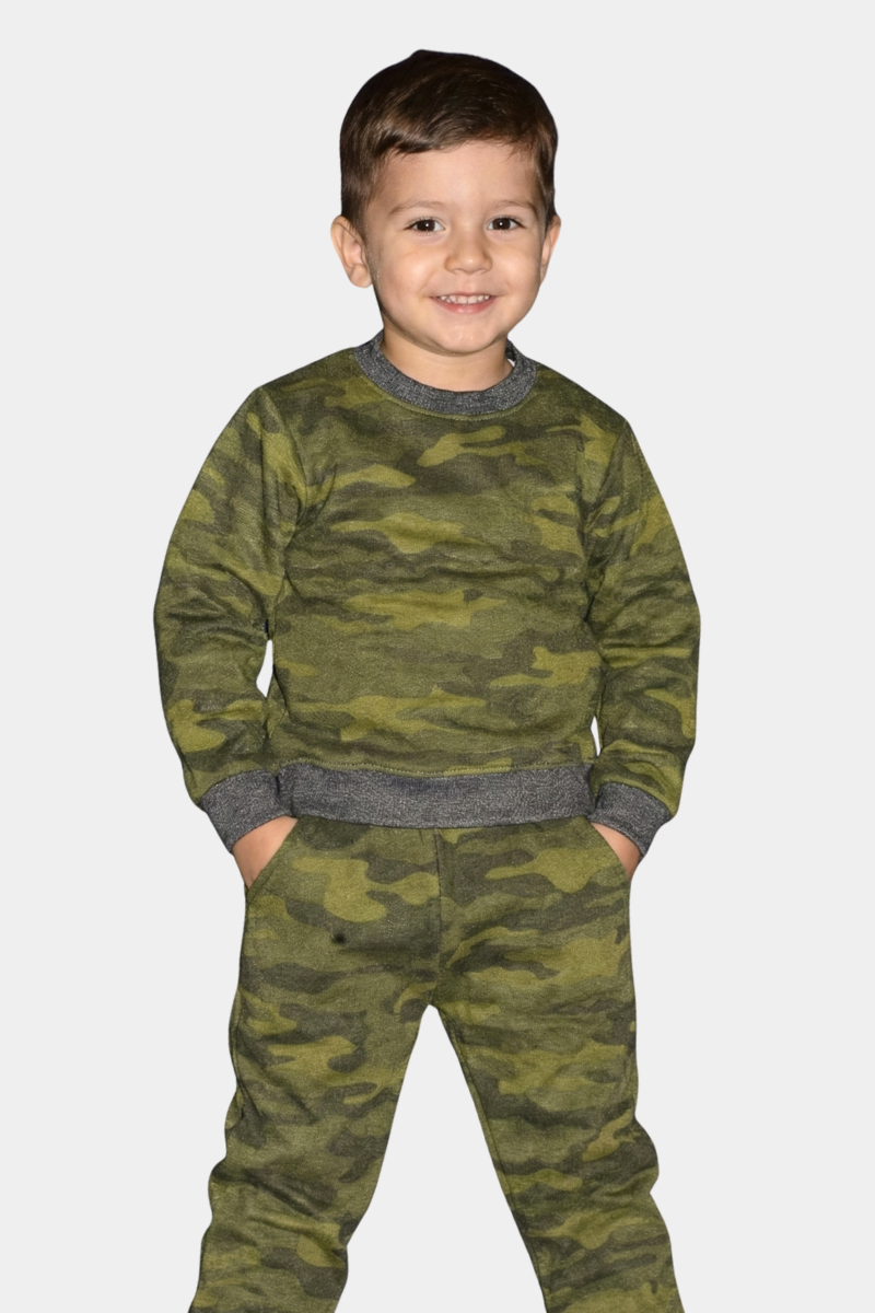 Little Trooper Camo Lounge Set