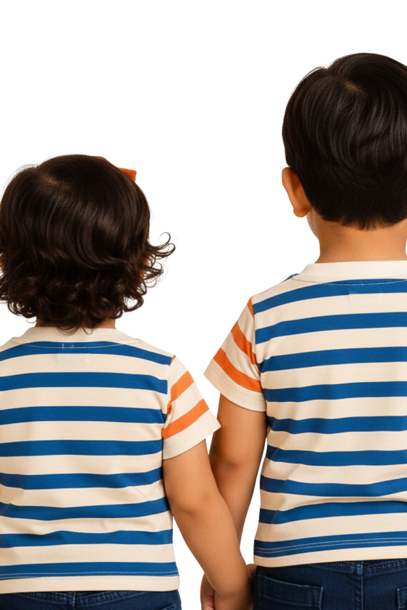 Little Lion Sibling Stripe Tee
