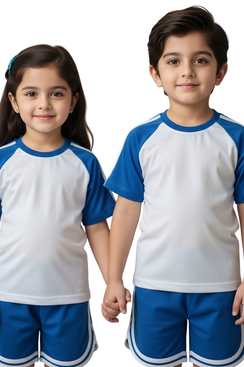 Toddler Boy's & Girls's Raglan Tee and Short 2pc Set for kids