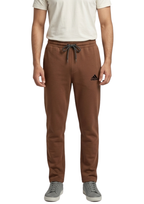 Men’s Brown Terry Activewear Trousers – Adidas Logo, 240-260 GSM